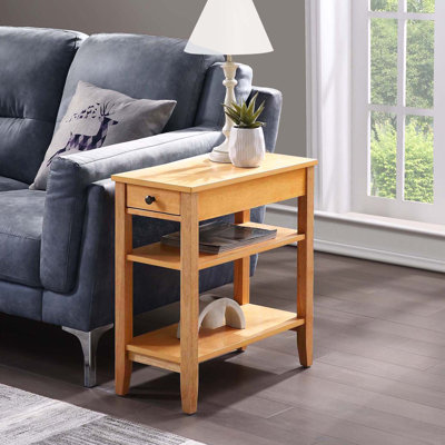 Carbin End Table with Drawer and Shelves