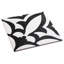 Carreau de porcelaine encaustique mat 8 po noir et blanc Luv Ti'amo