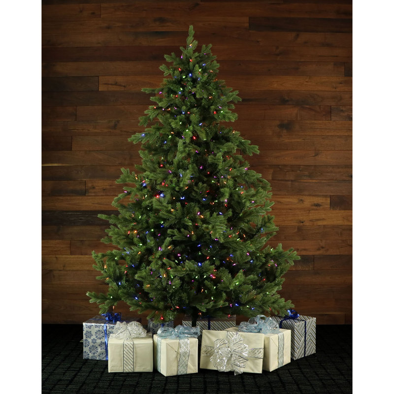 Fraser Hill Farm 9-Ft. Foxtail Pine Christmas Tree with Dual Multicolor & Warm White LED Lights