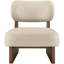 Chaise d'appoint rembourrée en tissu texturé Vetra Lystra-121555202-135931106