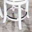 Tabouret 30 ", patiné, assise en tissu-697749349