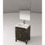 Comptoir de salle de bain en chêne brun l 18 po x P 18 po, comptoir en acrylique, 18 po Miroir, meuble-lavabo avec comptoir, 24 po-1630335666