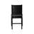 Waco Kitchen Chairs with PU Leather Seat, 3-X Back Design, Set of 2, Black Wood Finish-940610548