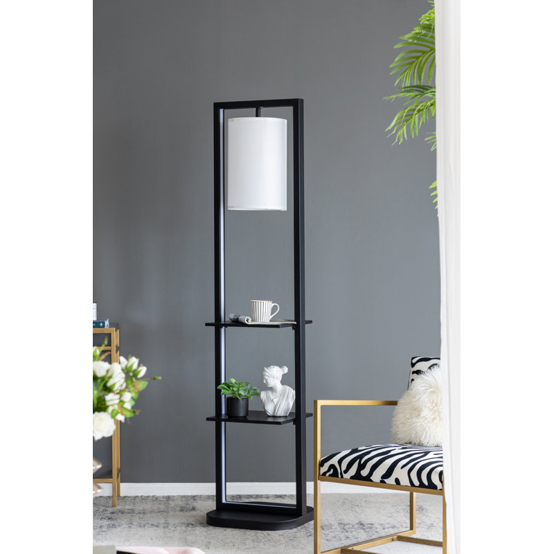 Étagère verticale à deux niveaux 16,5 x 17 x 74 po avec lumière (sans ampoule)