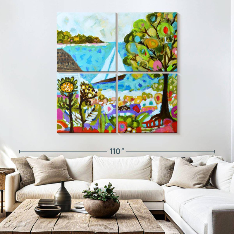 Senne Nautical Whimsy V, 74" H x 74" W