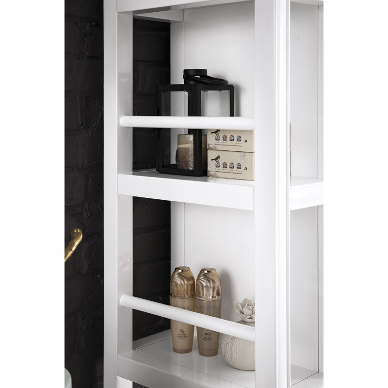 Athens 30" W Freestanding Bathroom Cabinet, Glossy White