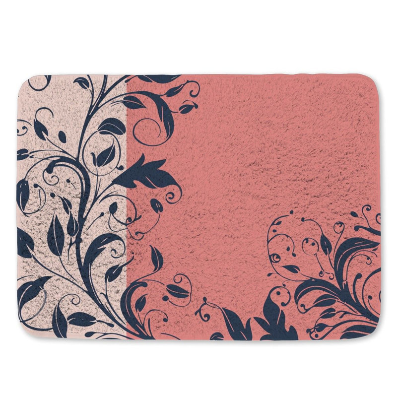 Keson Microfiber / Microsuede Bath Mat, Single - 24" L x 17" W