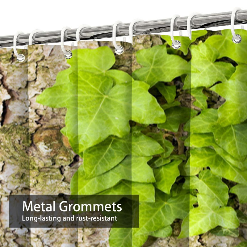 Rideau de douche Ivy Leaves, L 72 po x l 72 po