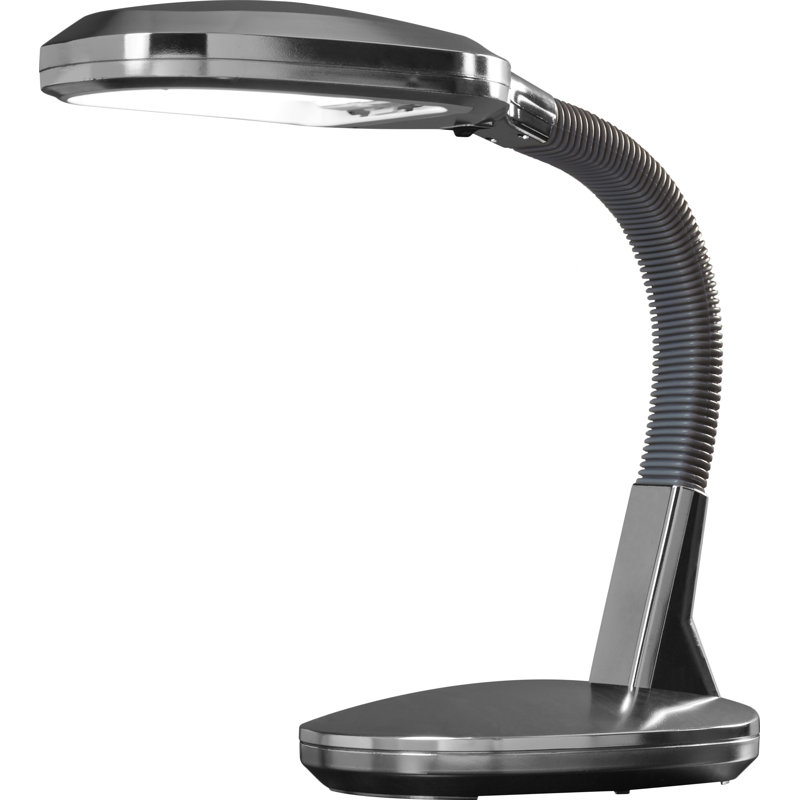 Home Deluxe 22" Arched Desk or Table Lamp - Natural Sunlight Lamp with Adjustable Gooseneck