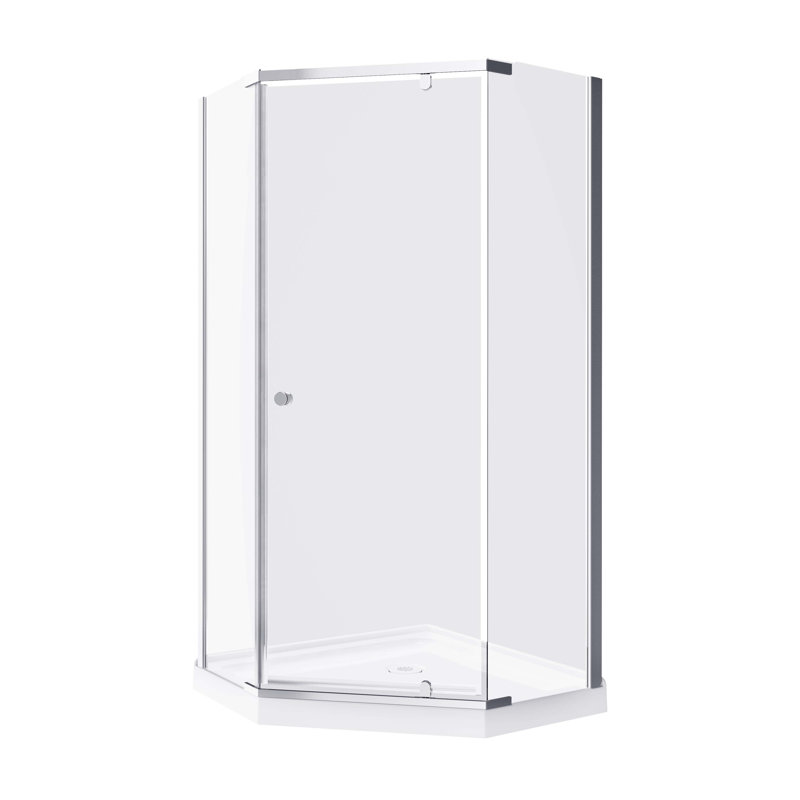 Ensemble de douche néo-angle 36 po x P 36 po x H 75 po avec base incluse