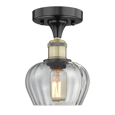 Hayons Glass Semi Flush Mount