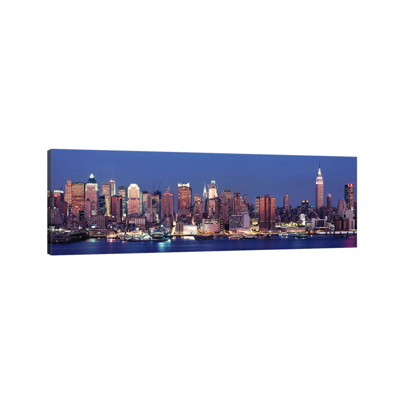 Dusk - Wrapped Canvas Panoramic Print, 30.48 cm H x 91.44 cm W x 1.91 cm D