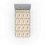 Drap-housse abstrait Ambesonne, formes losanges, art caramel et champagne-106732835