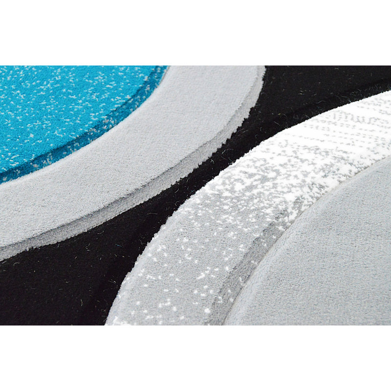 Mccampbell Performance Abstract Indoor Rug, Rectangle 6'6'' x 9'2''