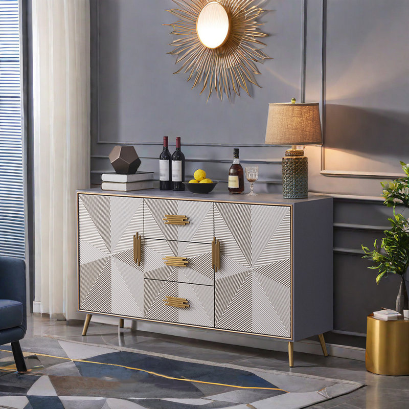 Modern Luxury Accent Cabinet Accent Cabinet, 36.2" H x 59.1" W x 15.7" D
