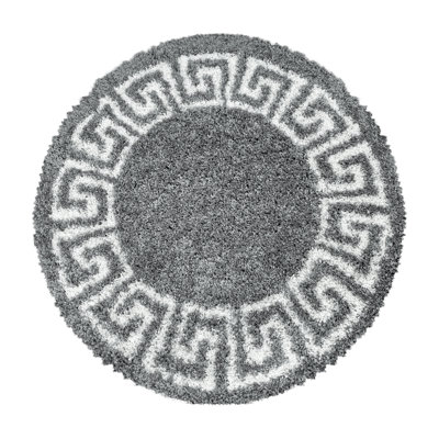 Crelake Shaggy Grey Rug