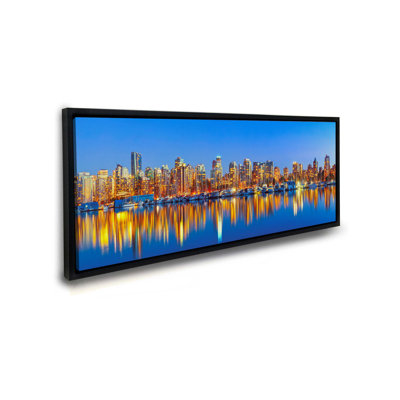 «Downtown Vancouver at Sunset», reproduction sur toile