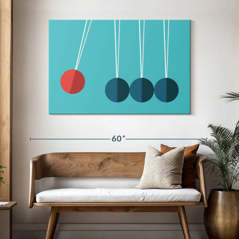 Keiri Newton's Cradle, 32" H x 48" W