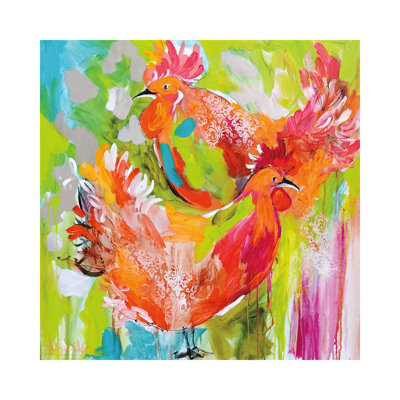 You Ruffle My Feathers by Amanda J. Brooks - Wrapped Canvas Painting
