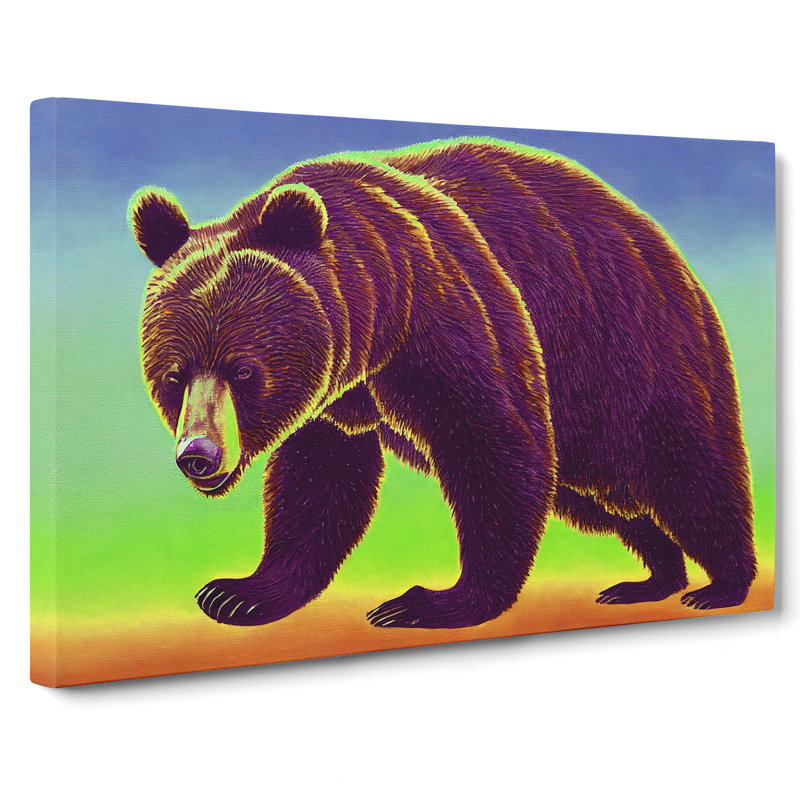 Favourable Bear - Wrapped Canvas, 35cm H x 50cm W x 3cm D