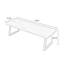 Bureau rectangulaire en bois massif brun noisette-1612062213