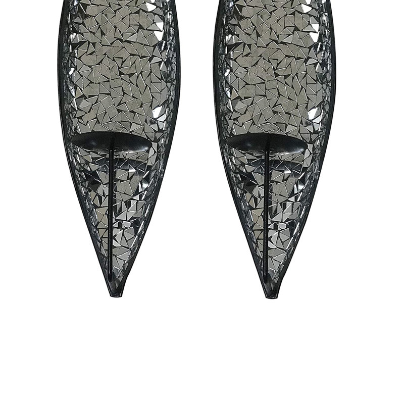 20'' H Wall Wall Sconce, Gray Sconce Silver