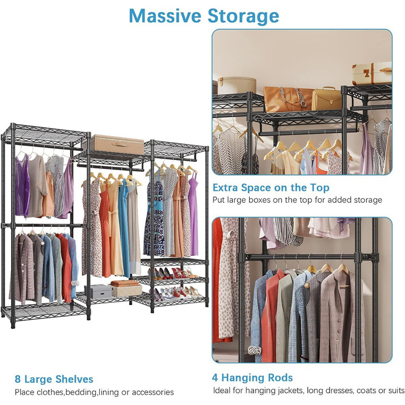 Armoire à vêtements portative robuste
