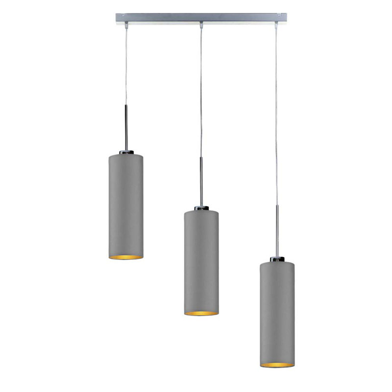 Tonasket 3 - Light Kitchen Island Pendant, Grey/Dark Grey
