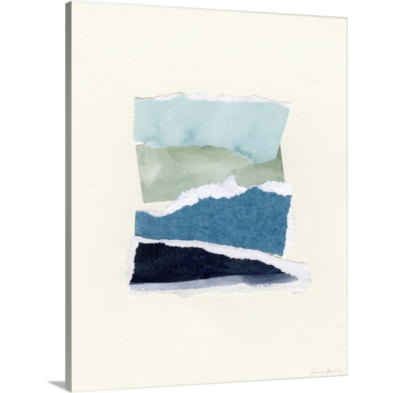 «Seaside Color Study I» par Emma Caroline - reproduction d'art, Toile tendue, H 30 po x l 24 po x P 1,25 po