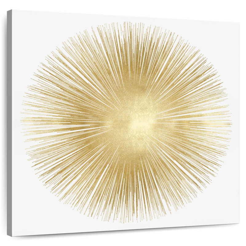 Avery Sunburst Soft Gold I, 10" H x 10" W