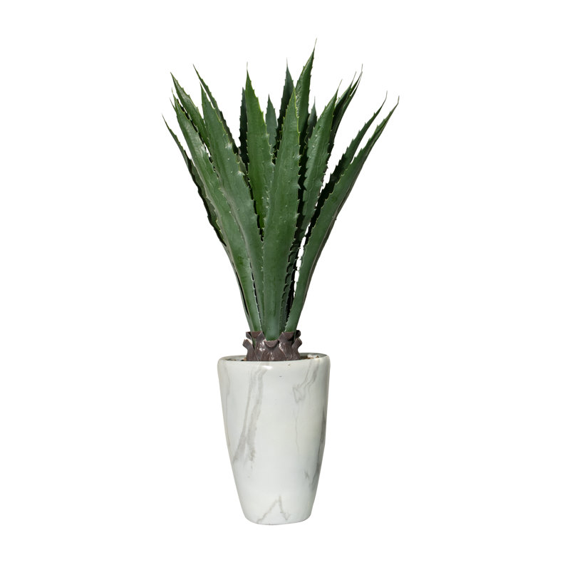 Agave artificiel 43 po en pot