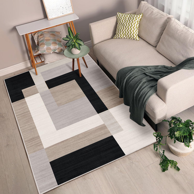 Printed Area Rug – Modern & Versatile, Rectangle 60 x 110 cm