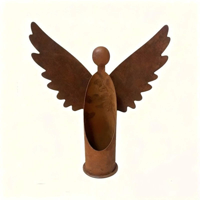 Porte-bougie rouillé A-ngel