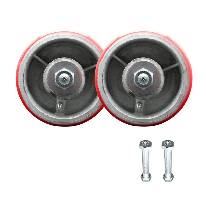 Ensemble de roues de rechange pour mini-contenant de rangement Go Go avec écrous d'essieu Zerk-SCC / GOM-SCC-PUR630-RS-2-ZAN345-2