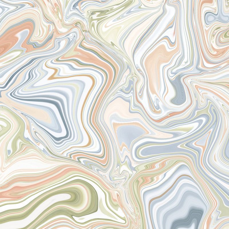 " Sway Marble " by Jacqueline Maldonado Painting Print, 12" H x 12" W  