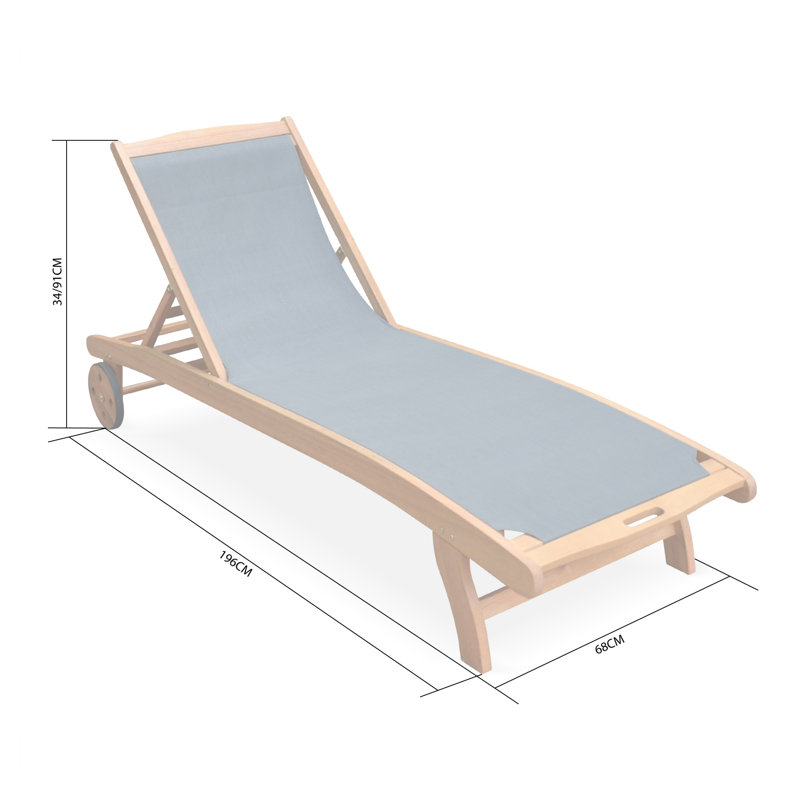 Alekos 196cm Long Reclining Double Chaise, White