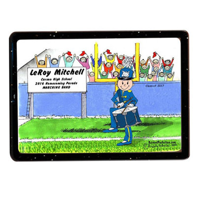 Personalized Band, Drum Snare - Male Acrylic Magnet - Great Gift!