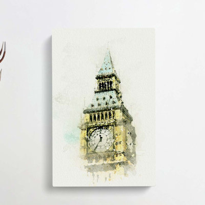 Big Ben in Abstract - Wrapped Canvas