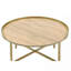 Table basse à plateau rond