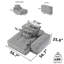 Canapé modulaire surdimensionné Modern-743016748