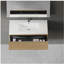 Meuble-lavabo flottant 42 po avec lavabo, meuble de rangement mural rayé avec tiroir à fermeture en douceur et lavabo blanc brillant, entièrement assemblé, chêne naturel 24V16-42NOW-W1920P385450-1846043187-1846043192-1846043198