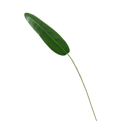Real Touch Artificial Bird of Paradise Strelitzia Leaf Stem Plant Greenery Foliage Spray Branch