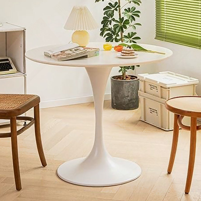 Table de salle à manger Gedin, Blanc, Blanc, H 29,1 po x L 23,6 po x l 23,6 po