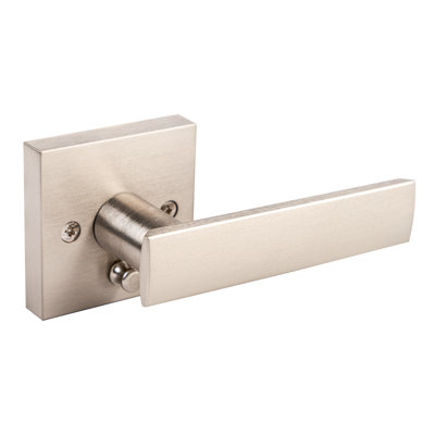 Levier de porte d'intimité avec rosette carrée Nero