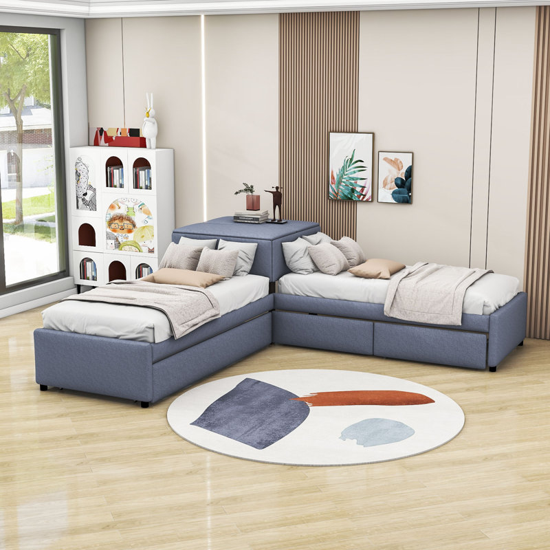 Lit plateforme simple avec tiroirs de rangement Latitude Run®