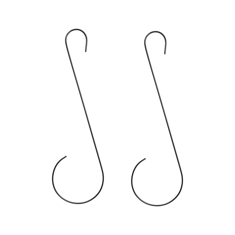 Metal Hook Plant Stand, 29.75" H x 9" W x 0.25" D