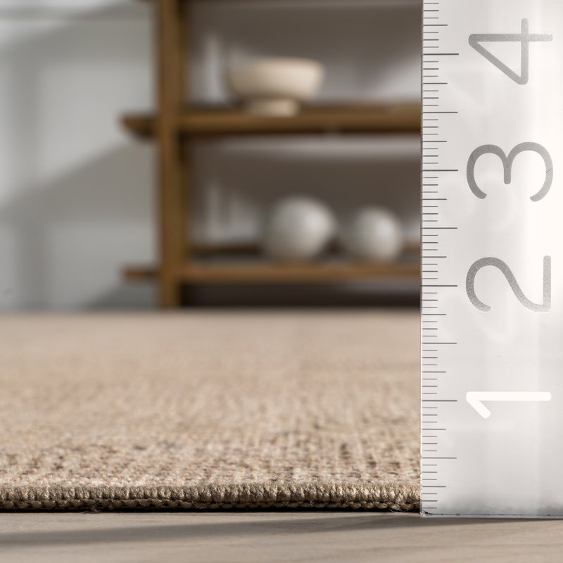 Joplin SpinClean Casual Trellis Cotton Machine Washable Area Rug, Rectangle 8' x 10'
