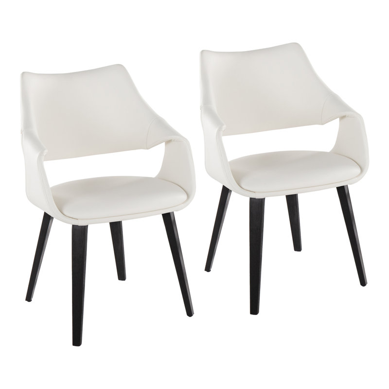 Chaise rembourrée Arshad, Blanc, Blanchies