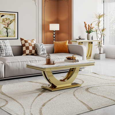 Dijoun Marble Top Single Coffee Table