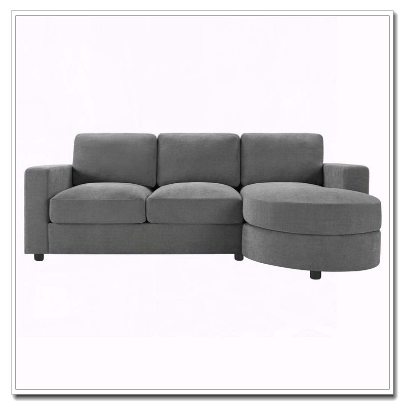Canapé en L 84,6 po, Gris